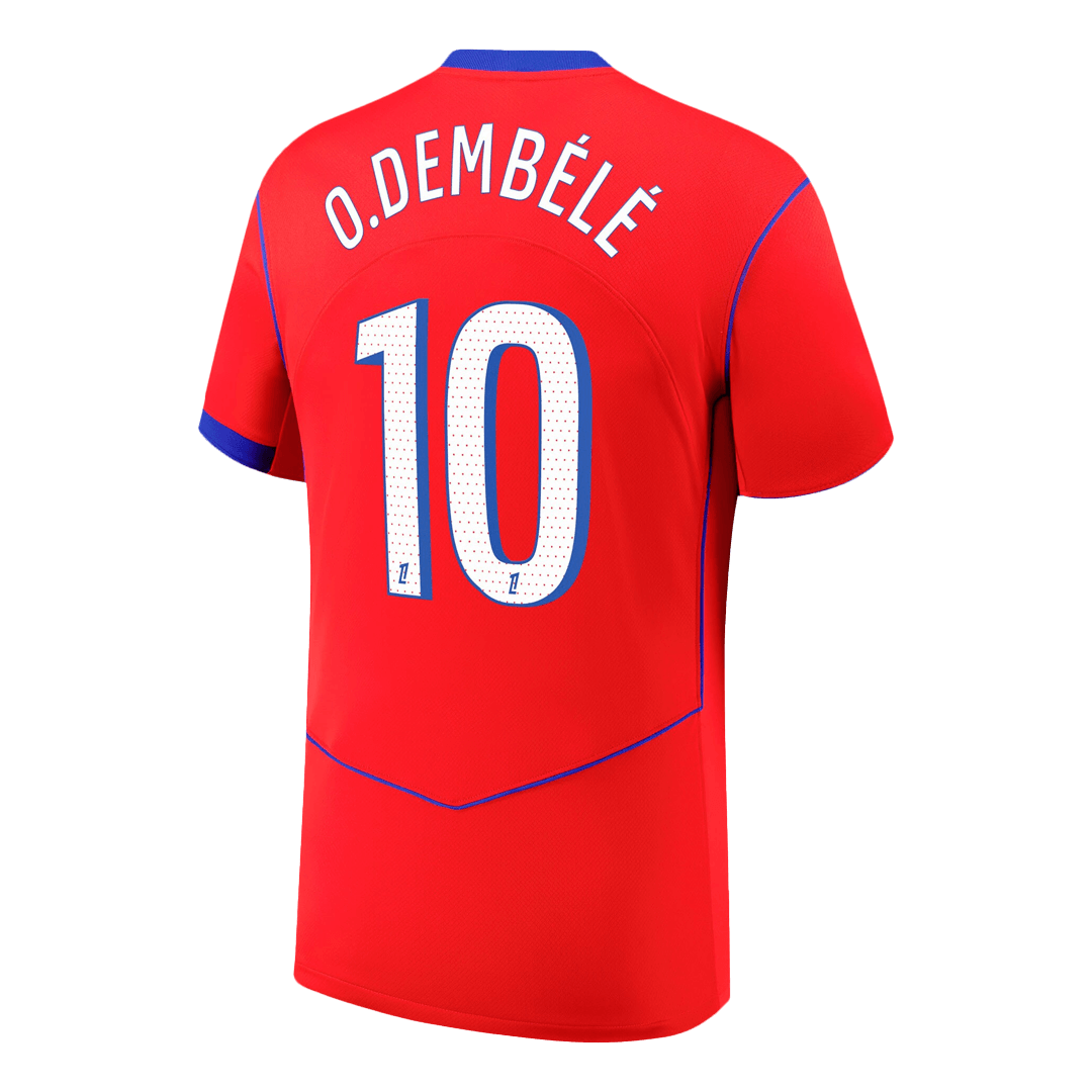 Pánské PSG O.DEMBÉLÉ #10 Třetí pryč Fotbalový dres 2025/26