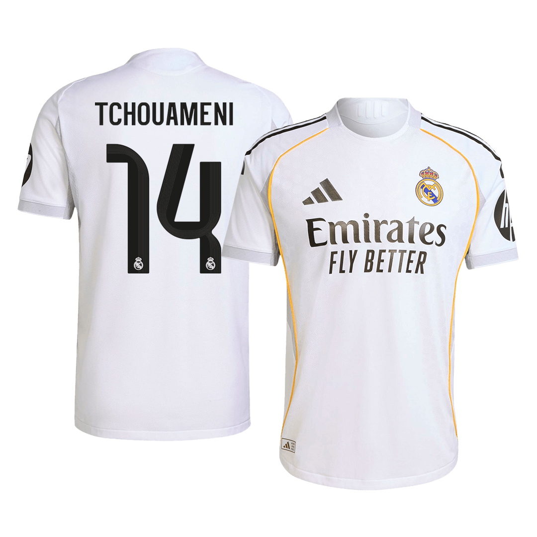 Real Madrid TCHOUAMENI #14 Domov Fotbalový dres 2025/26 - verze pro hráče