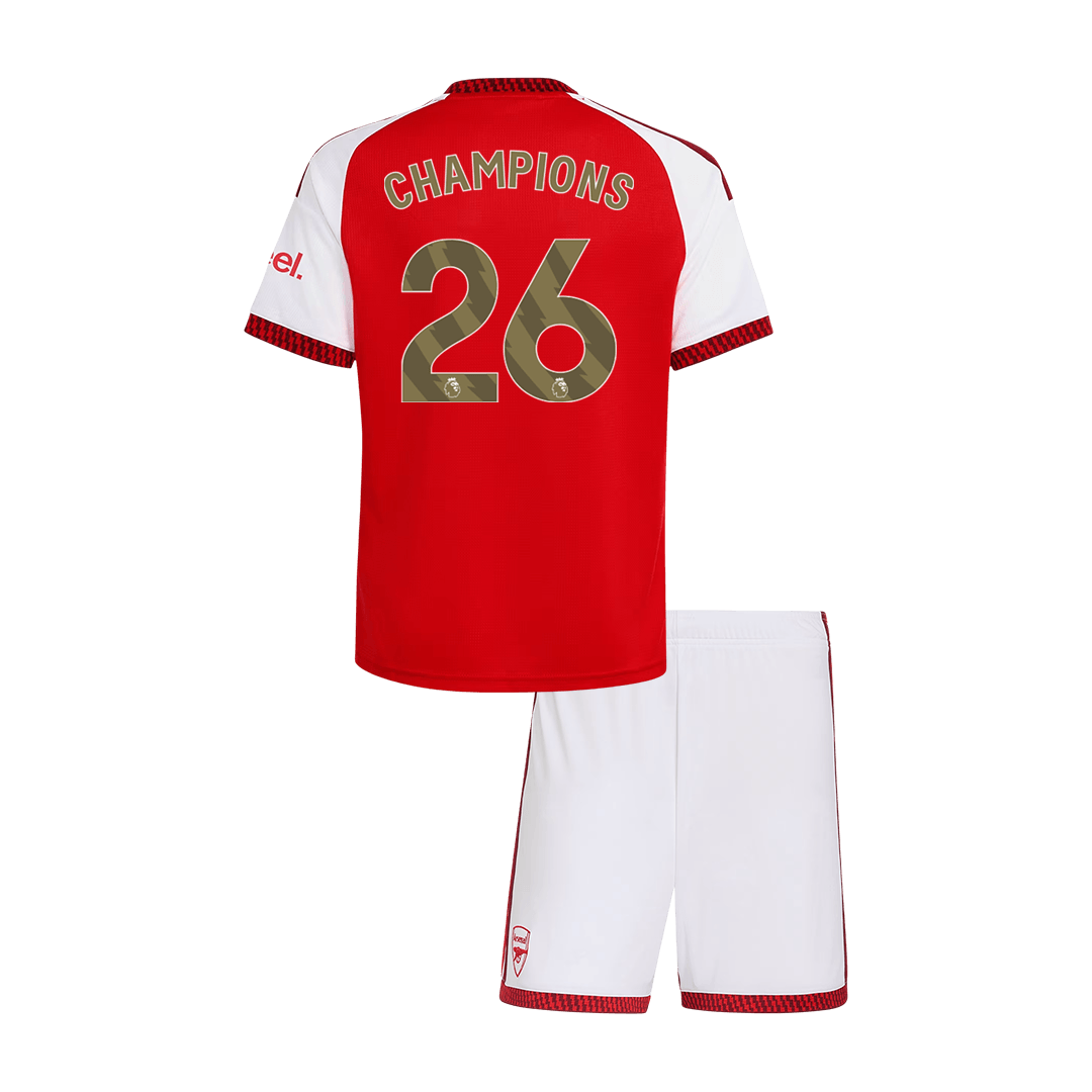 Děti Arsenal CHAMPIONS #26 Domov Fotbalový dres Kit(dres + šortky) 2026/27