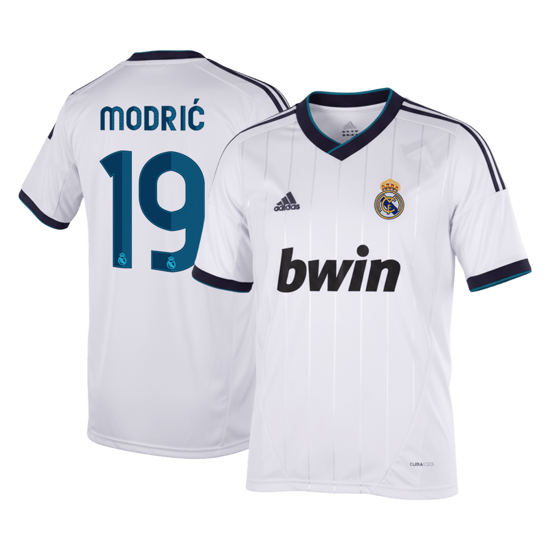 Real Madrid MODRIĆ #19 Domov Retro fotbalový dres 2012/13