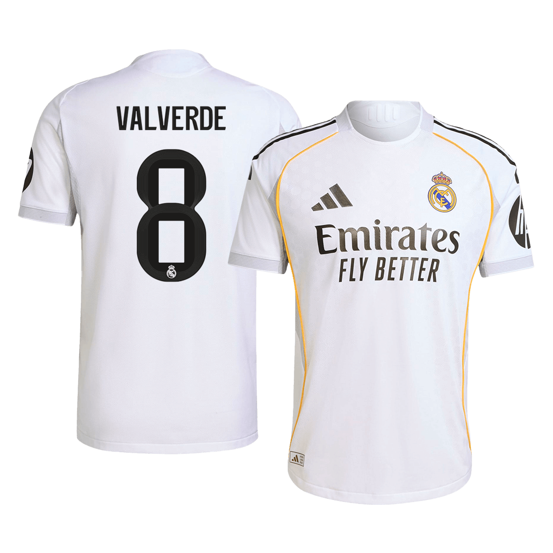 Real Madrid VALVERDE #8 Domácí Fotbalový dres 2025/26 – verze pro hráče