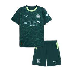 Děti Manchester City Fotbalový dres Kit(dres + šortky) 2025/26