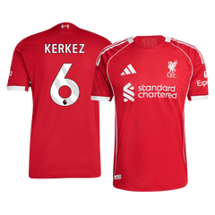 Liverpool KERKEZ #6 Domácí fotbalový dres 2025/26 – verze pro hráče