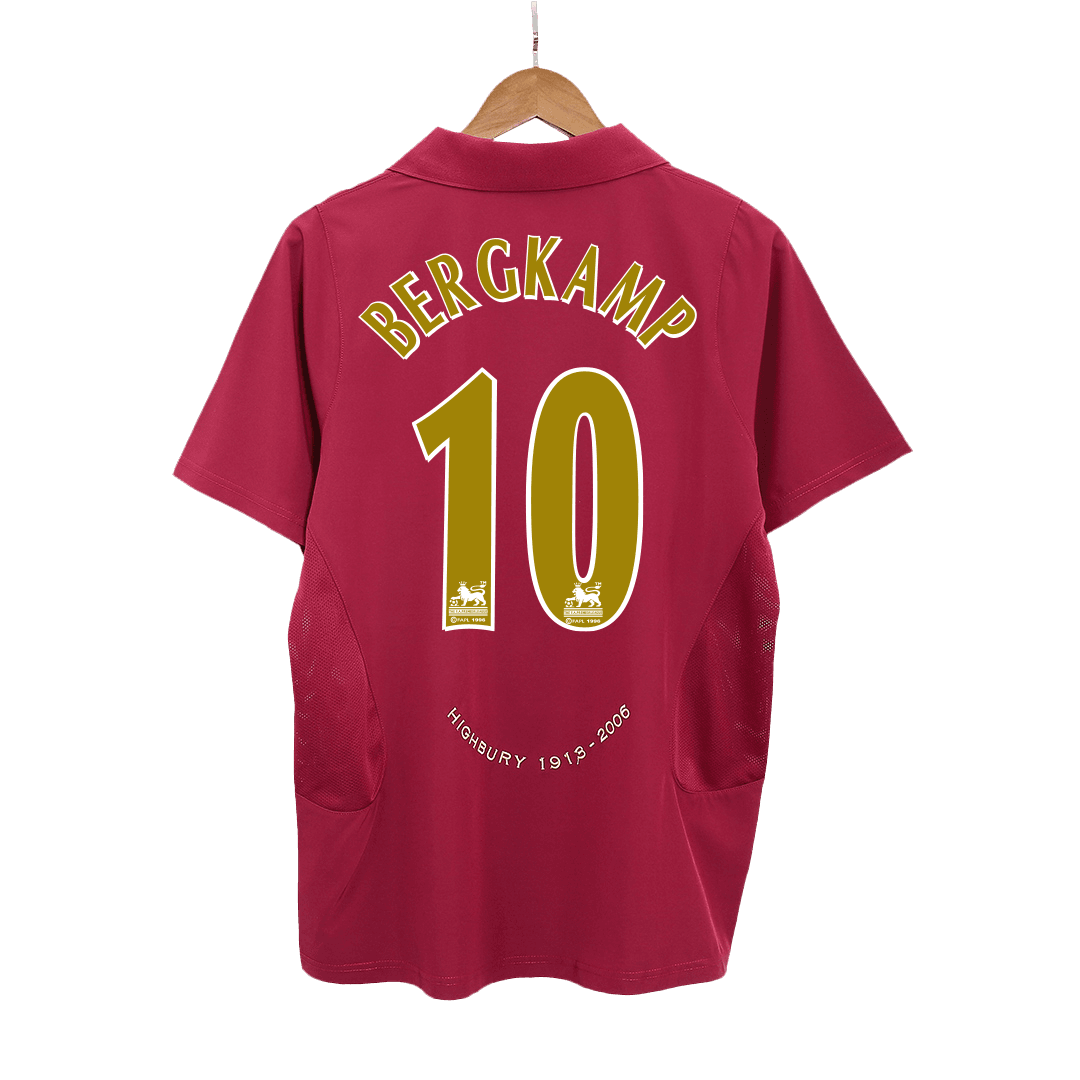 Arsenal BERGKAMP #10 Domácí Retro fotbalový dres 2005/06