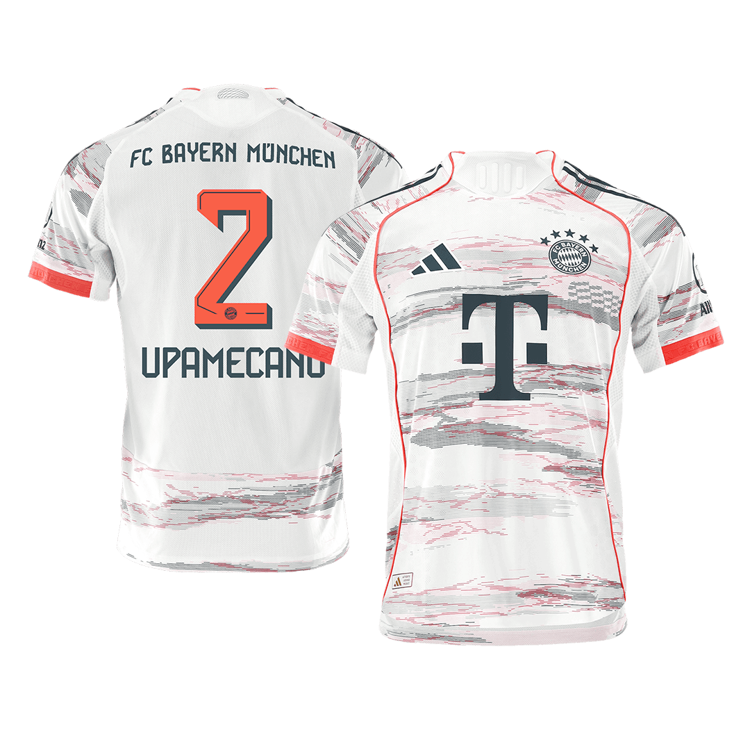 Bayern Munich UPAMECANO #2 Pryč Fotbalový dres 2025/26 - verze pro hráče