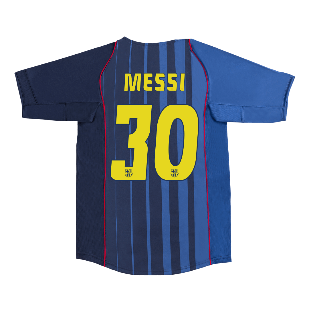 Barcelona MESSI #30 away retro football jersey 2004/05