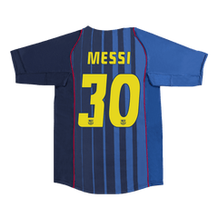Barcelona MESSI #30 away retro football jersey 2004/05