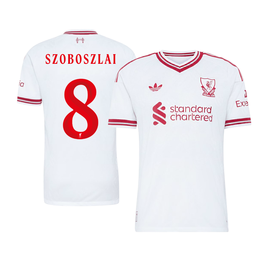 Liverpool SZOBOSZLAI #8 Pryč Fotbalový dres 2026/27 - verze pro hráče - UCL