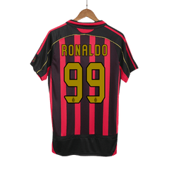 AC Milán RONALDO #99 domácí Retro fotbalový dres 2006/07