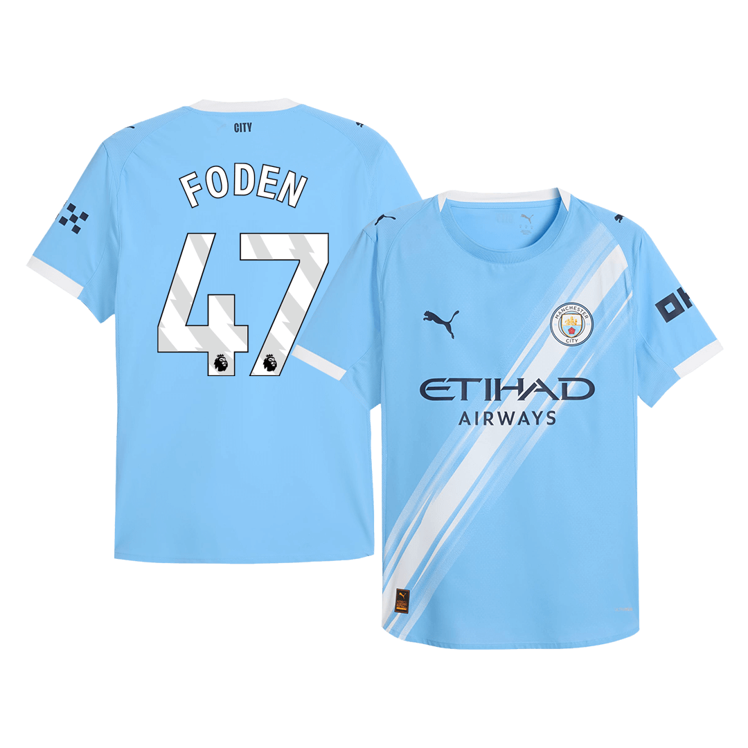 Manchester City FODEN #47 Domácí fotbalový dres 2025/26 – verze pro hráče