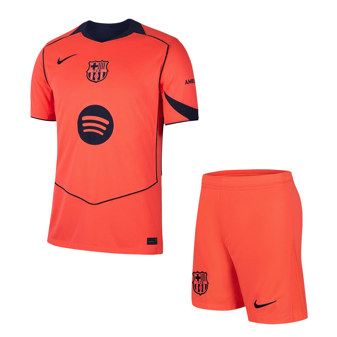 Pánské Barcelona Třetí pryč Fotbalový dres (Jersey+Shorts) Kit 2025/26
