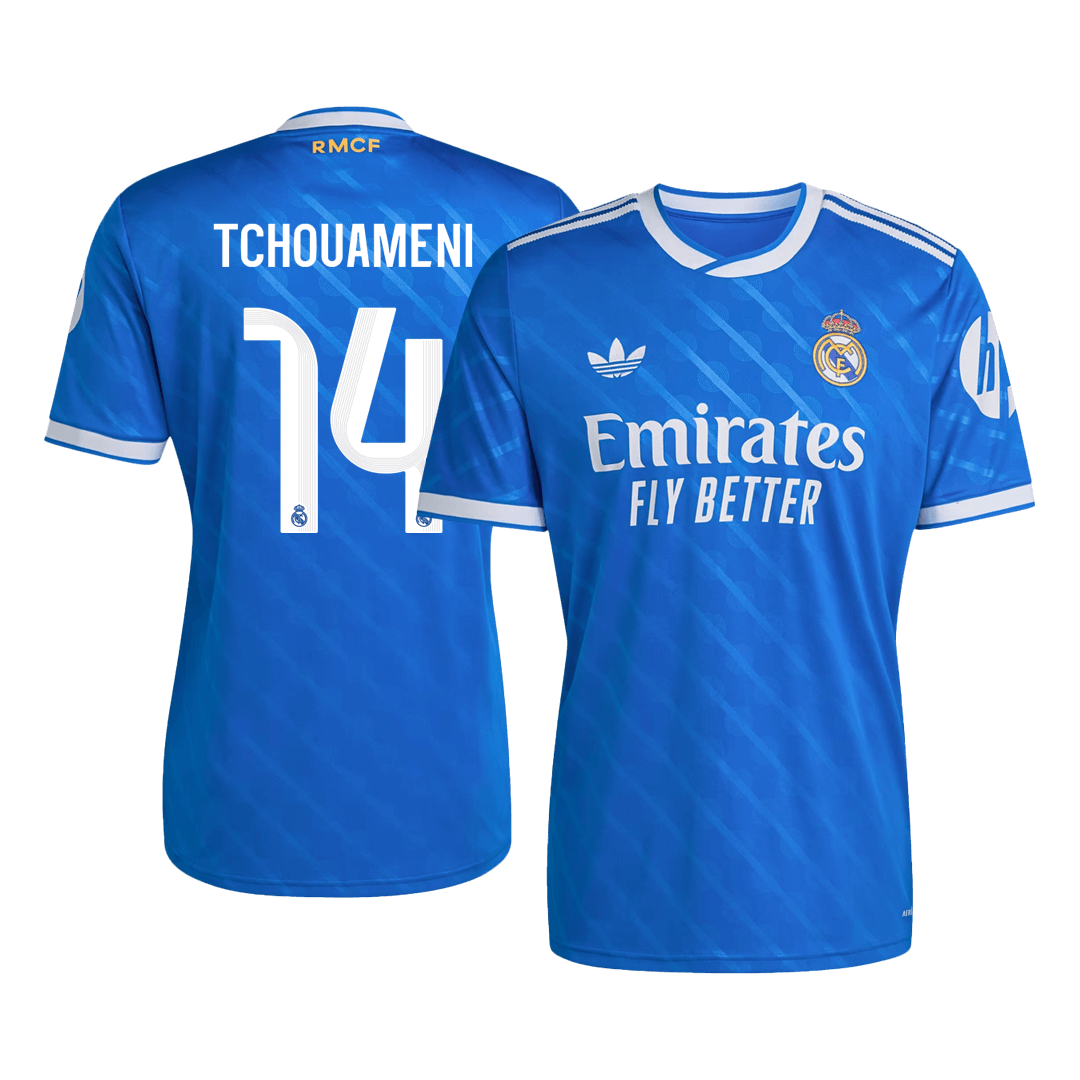 Pánské Real Madrid TCHOUAMENI #14 Třetí pryč Fotbalový dres 2025/26
