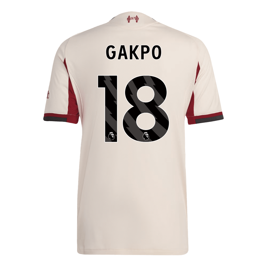 Liverpool GAKPO #18 Pryč Fotbalový dres 2025/26 - verze pro hráče