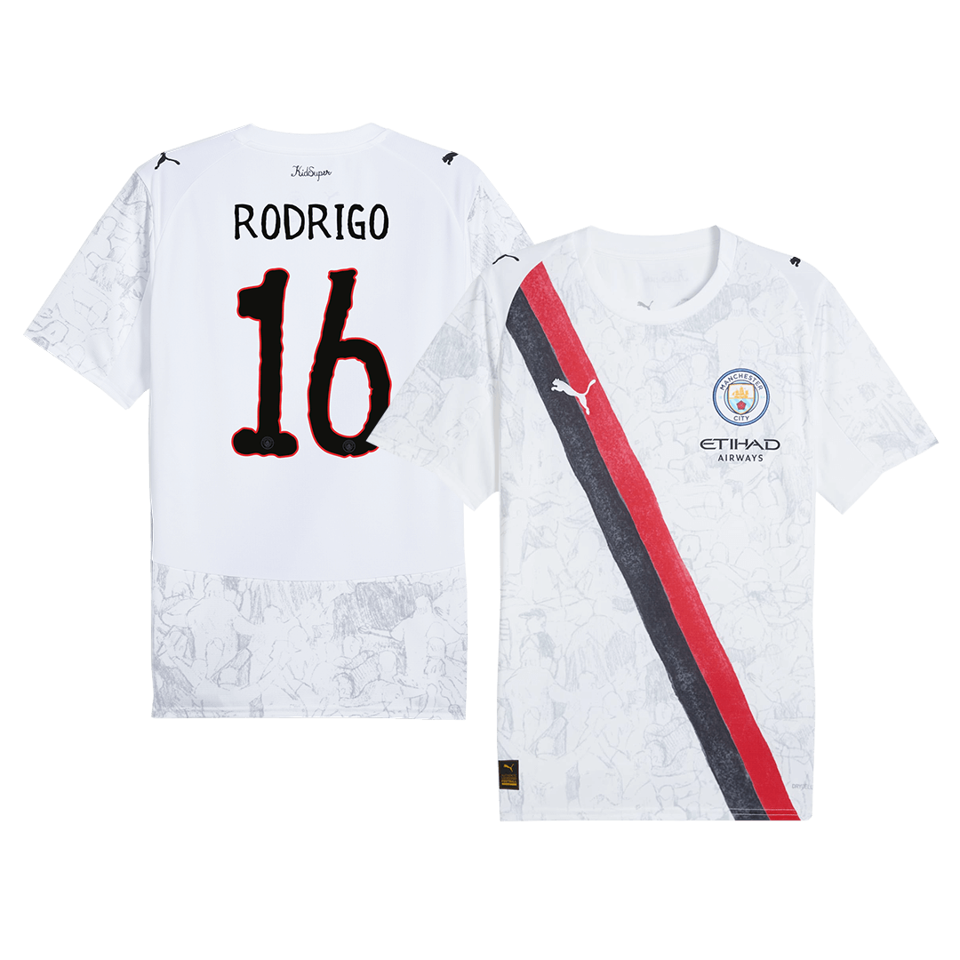 Pánské fotbalové dresy Manchester City x KidSuper RODRIGO #6 Světový pohár klubů ve fotbale 2025/26