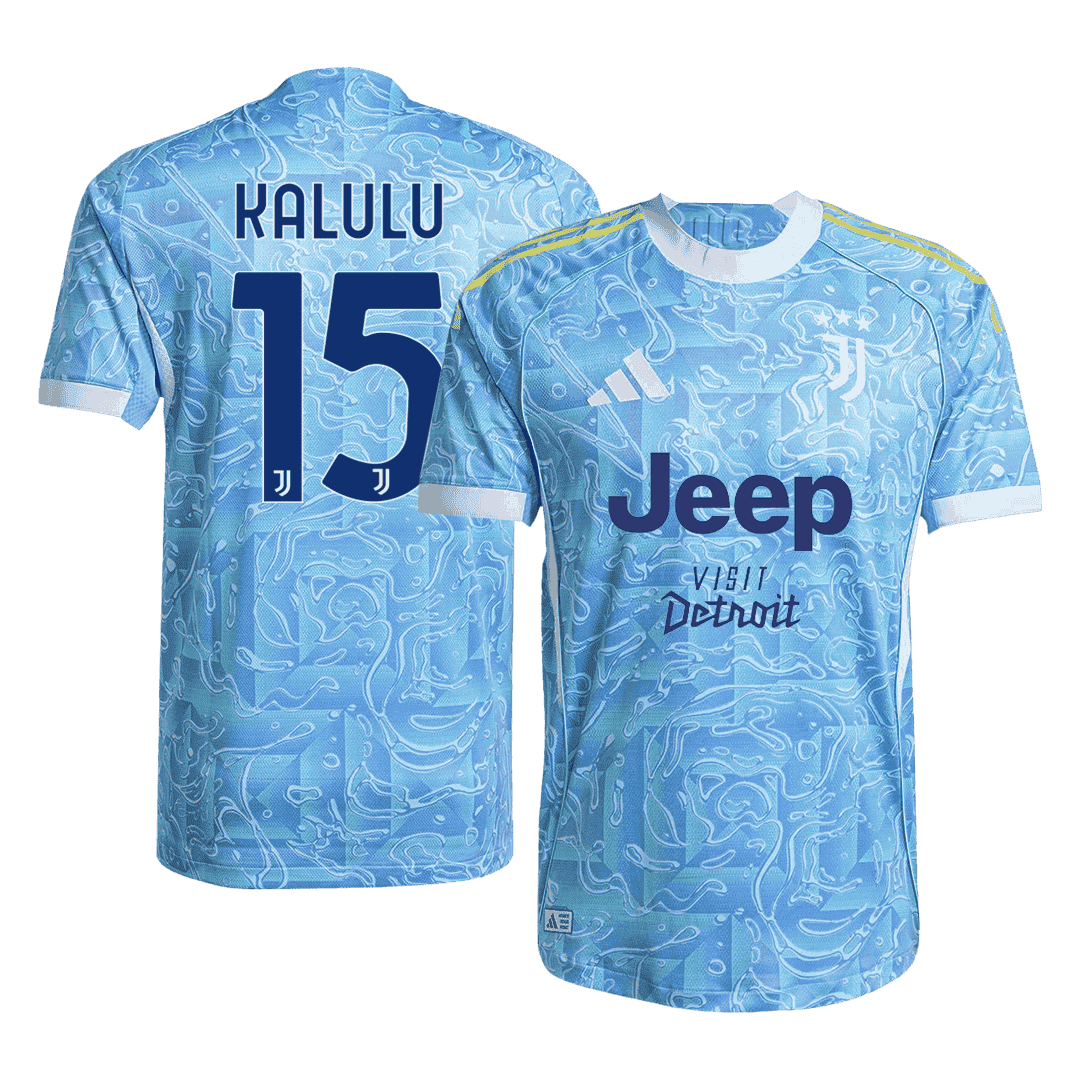 Juventus KALULU #15 Pryč Fotbalový dres 2025/26 - verze pro hráče
