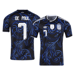 Pánské Argentina DE PAUL #7 Pryč Fotbalový dres Mistrovství světa 2026