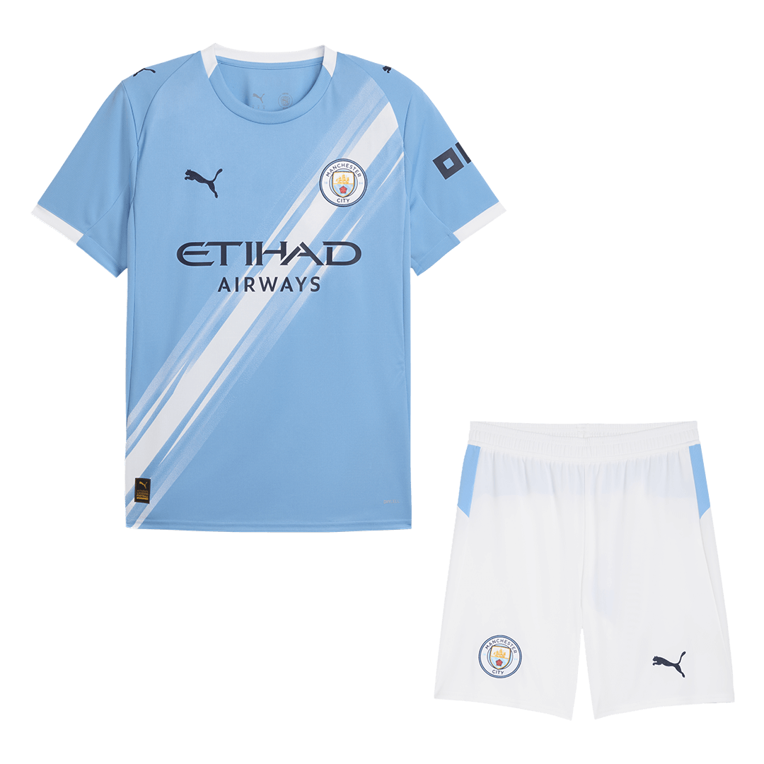 Manchester City men's home jersey set (jersey+shorts) 2025/26