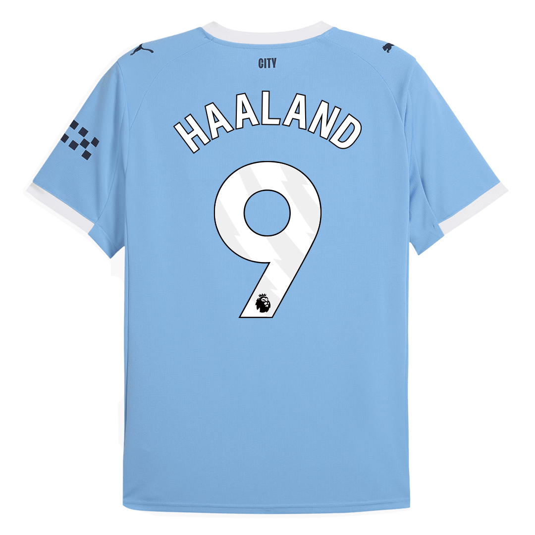Pánský fotbalový dres Manchester City HAALAND #9 Domácí 2025/26
