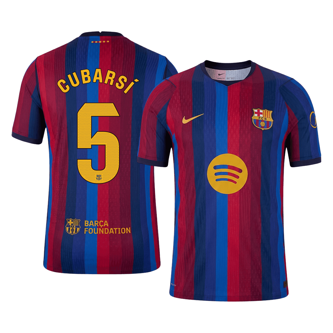 Barcelona CUBARSÍ #5 Domov Fotbalový dres 2026/27 - verze pro hráče