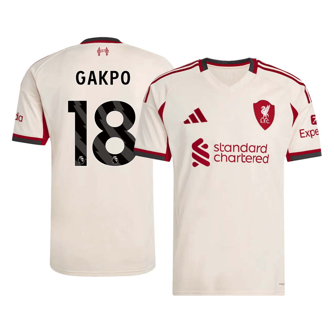 Pánské Liverpool GAKPO #18 Pryč Fotbalový dres 2025/26