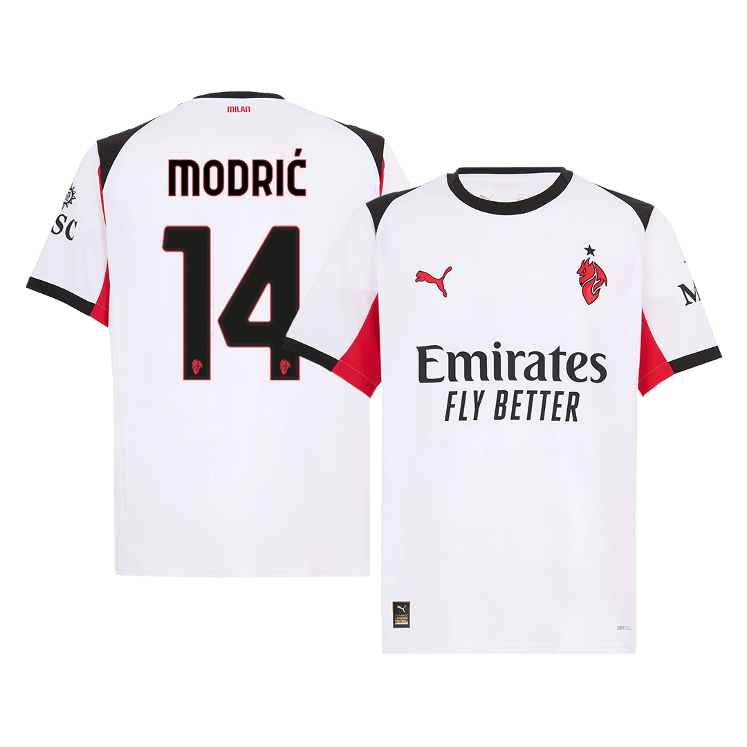 Mužský venkovní fotbalový dres AC Milán MODRIĆ #14 2025/26