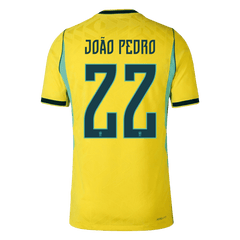 Brazil JOÃO PEDRO #22 Domov Fotbalový dres Mistrovství světa 2026 - verze pro hráče
