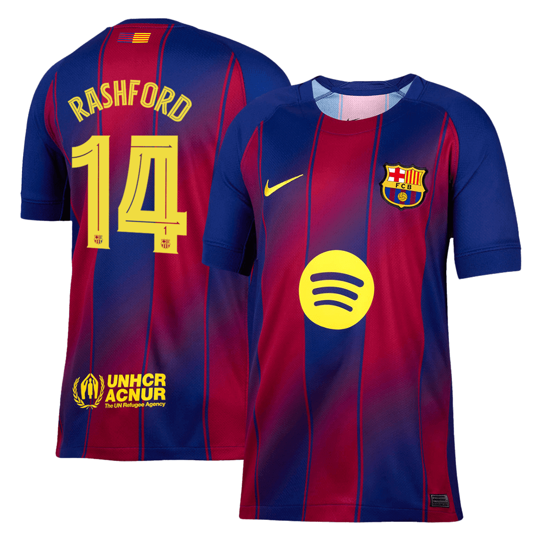 Barcelona RASHFORD #14 Home Men's Football Jersey 2025/26 - UCL