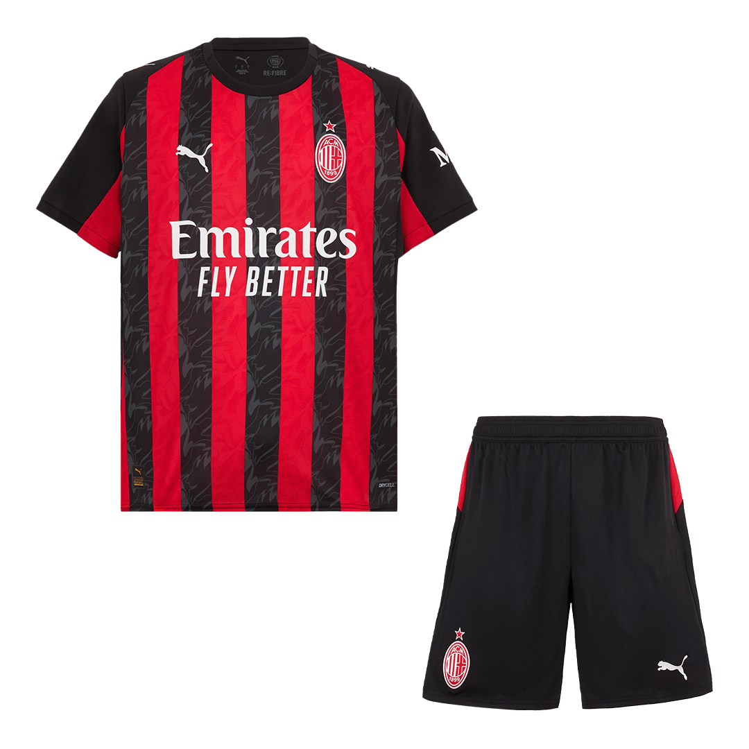 AC Milan men's home jersey set (jersey+shorts) 2025/26