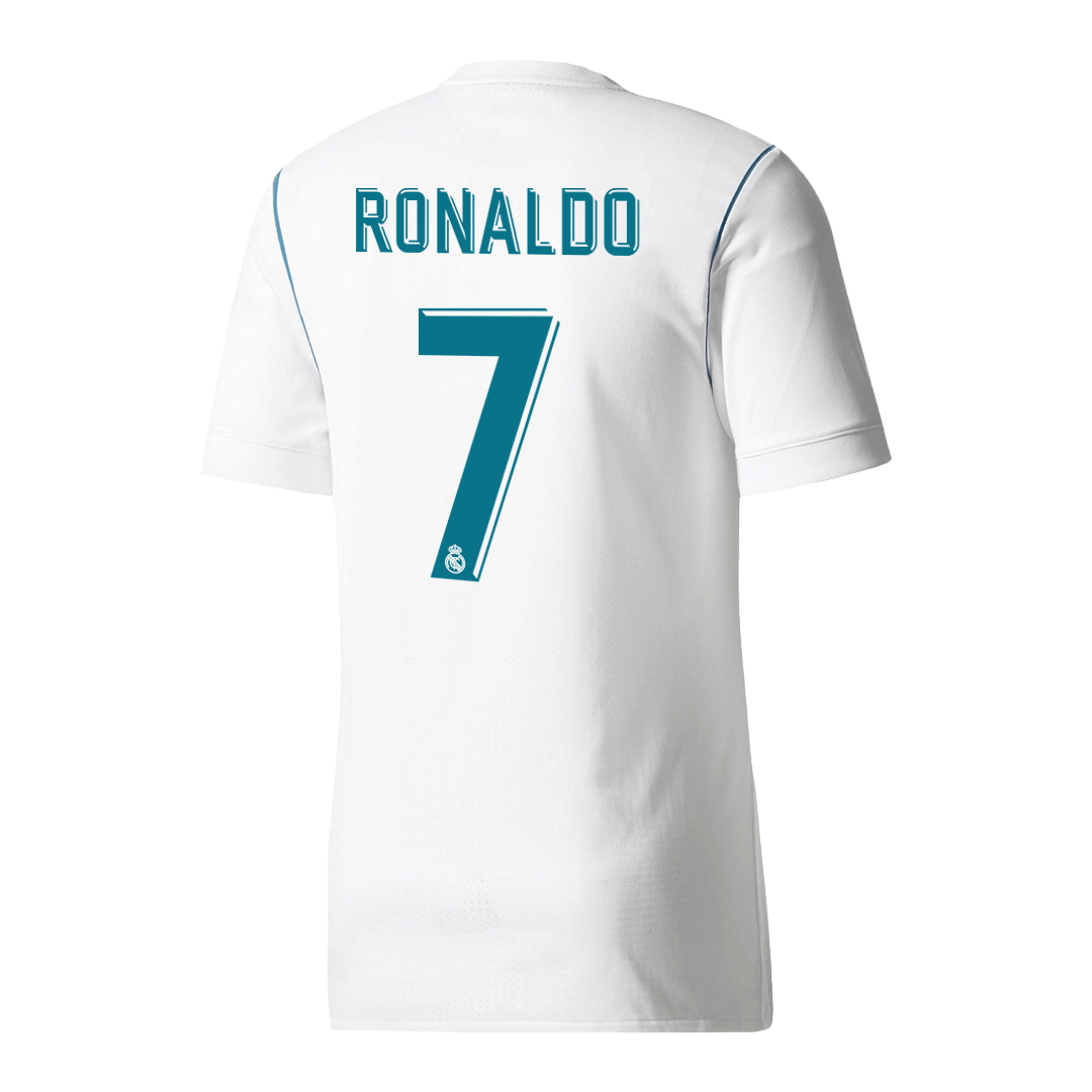 Real Madrid RONALDO #7 domácí Retro fotbalový dres 2017/18