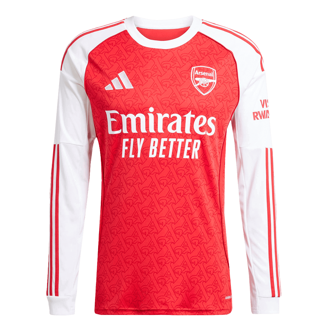 Arsenal Home Long Sleeve Football Jersey 2025/26 Red
