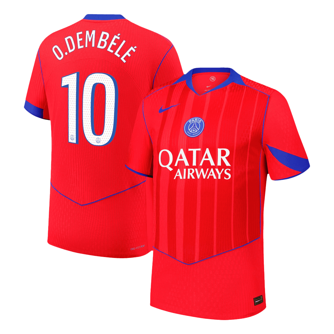 PSG O.DEMBÉLÉ #10 Třetí pryč Fotbalový dres 2025/26 - verze pro hráče