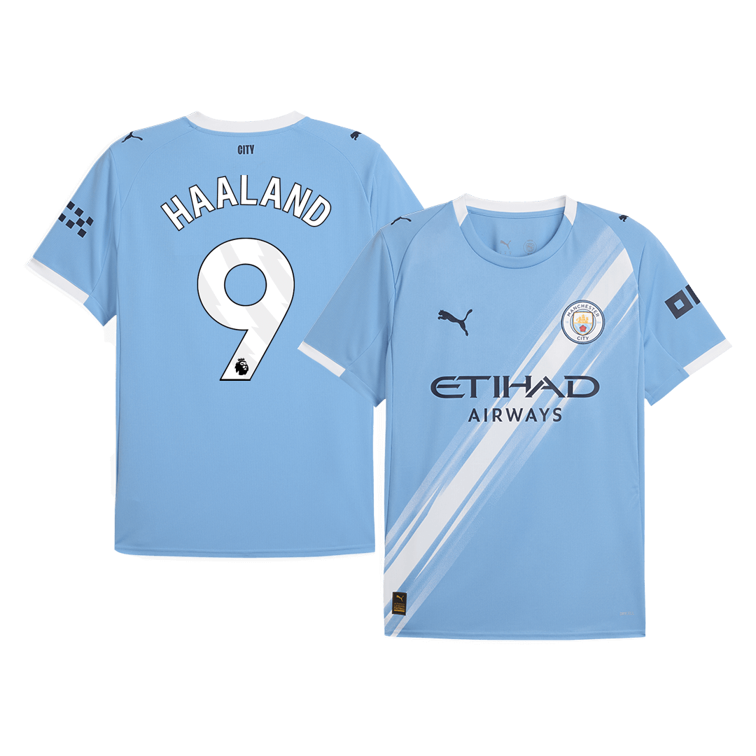 Pánský fotbalový dres Manchester City HAALAND #9 Domácí 2025/26