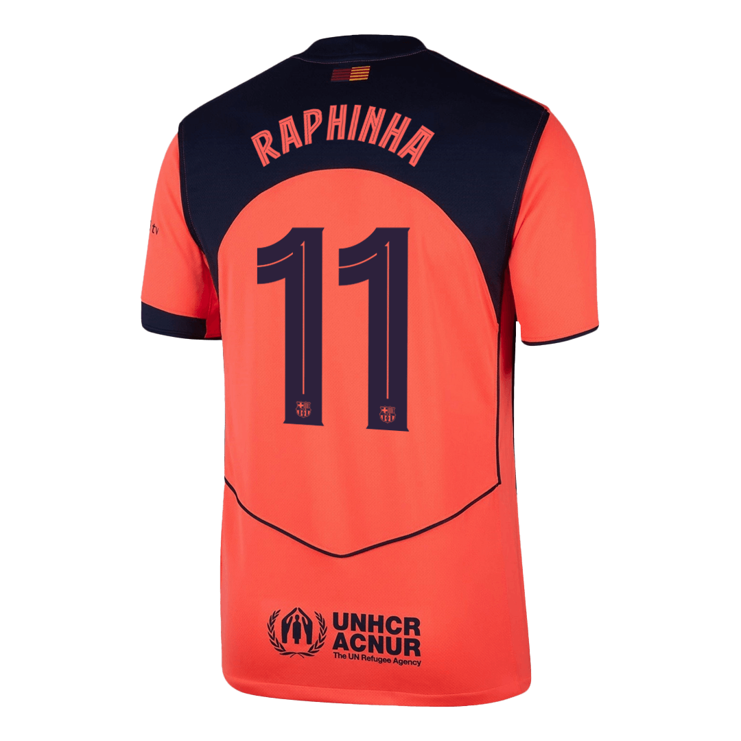Pánské Barcelona RAPHINHA #11 Třetí pryč Fotbalový dres 2025/26 - UCL