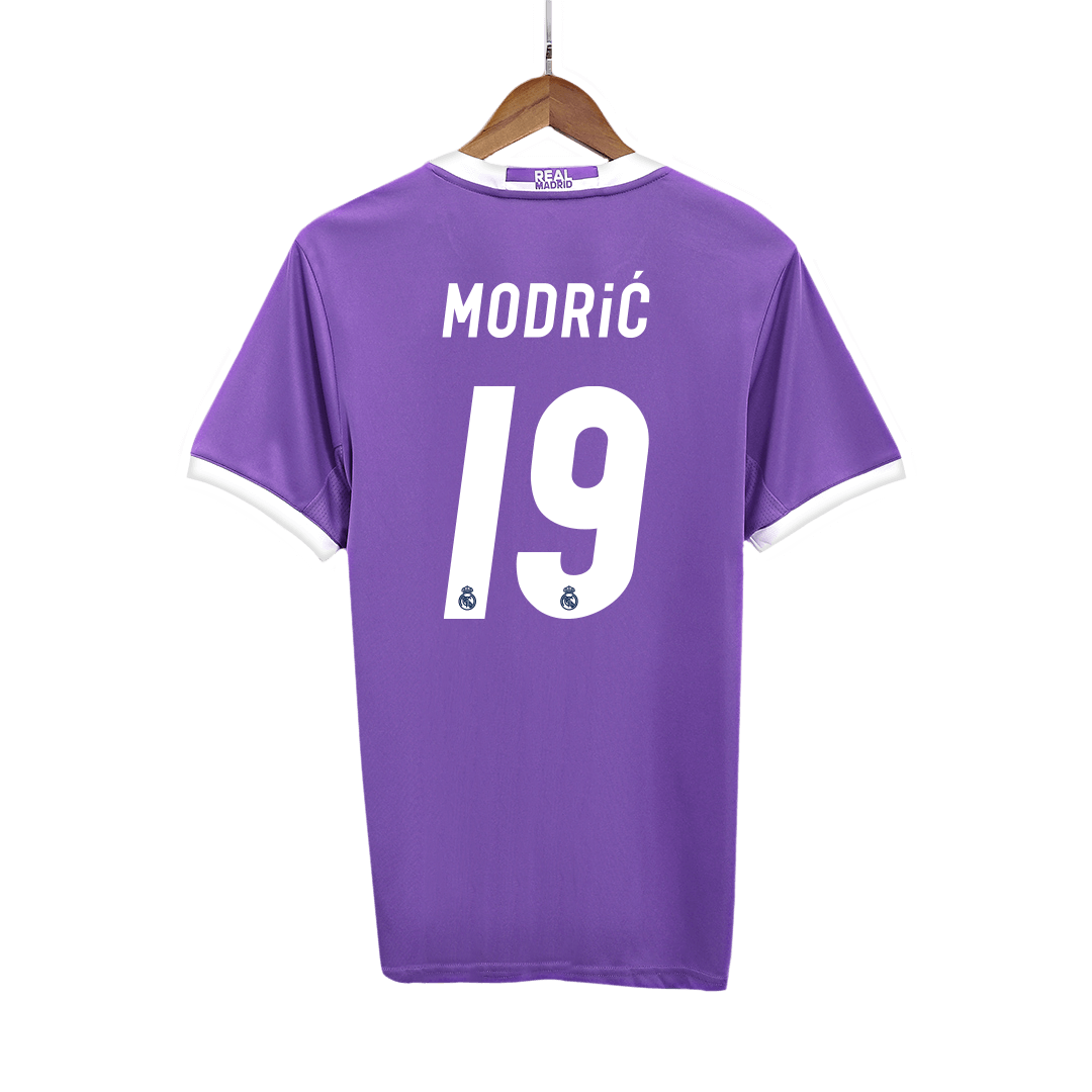 Real Madrid MODRIĆ #19 venkovní retro fotbalový dres 2016/17