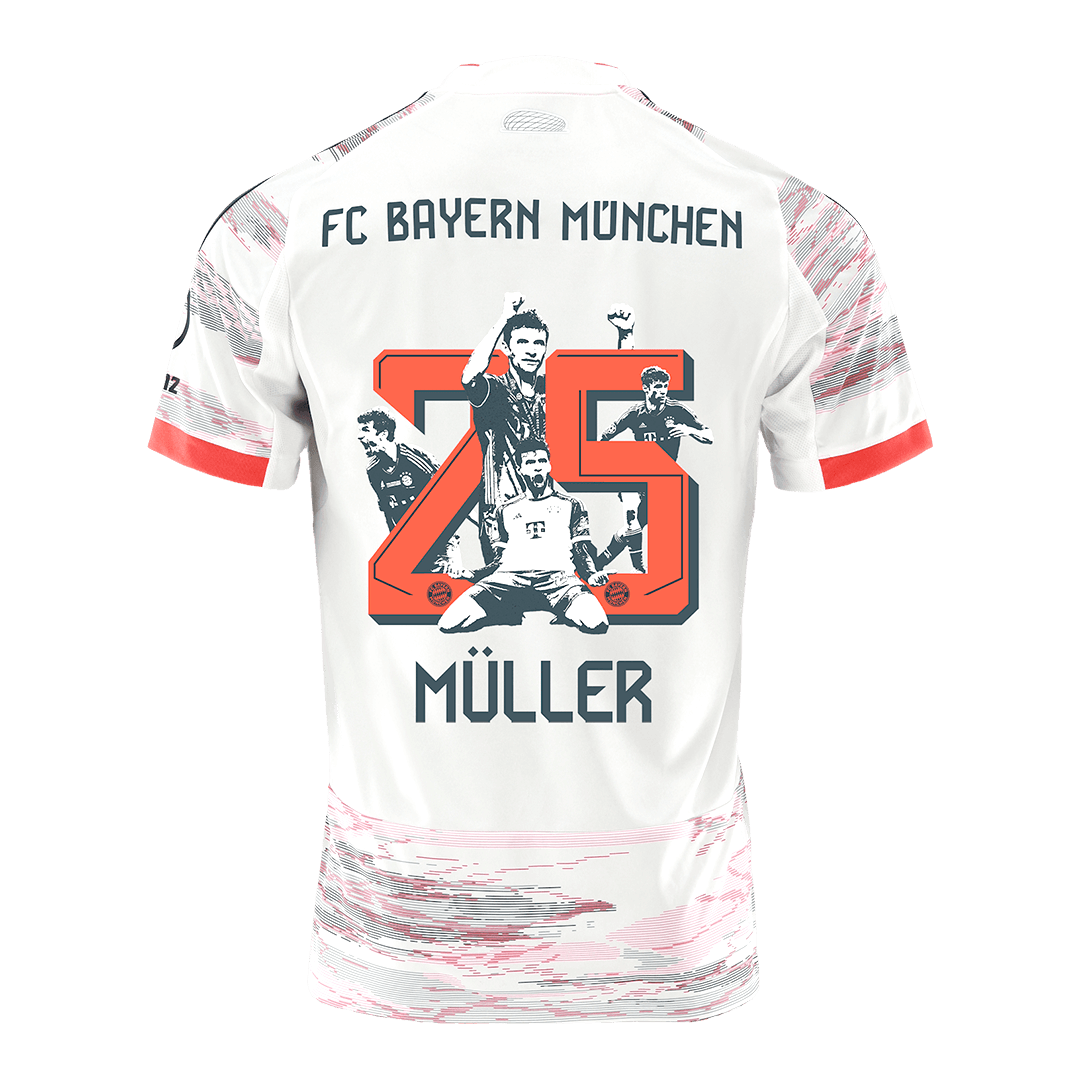 Pánský dres Bayern Mnichov MÜLLER Special #25 venkovní fotbalový dres 2025/26