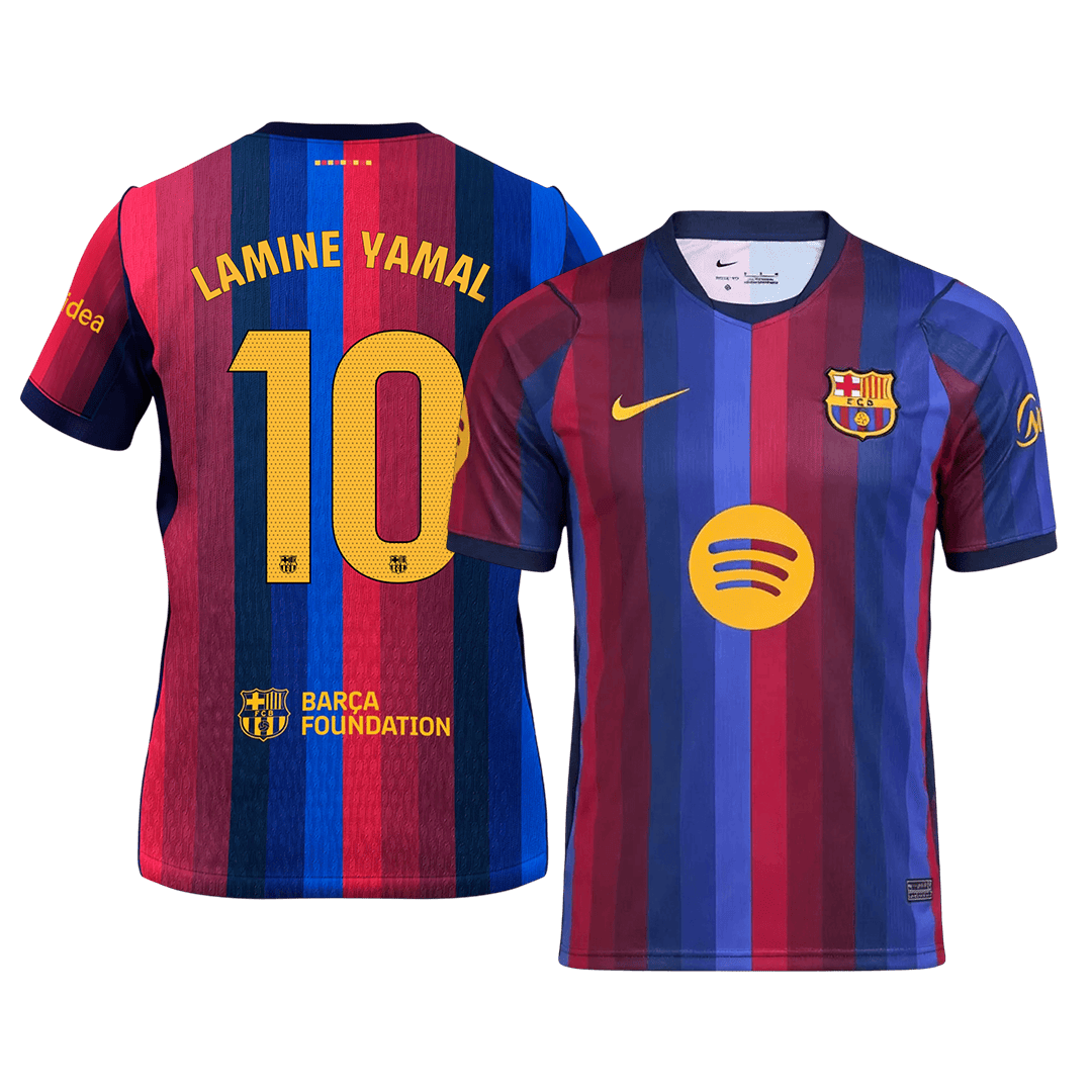 Pánské Barcelona LAMINE YAMAL #10 Domov Fotbalový dres 2026/27