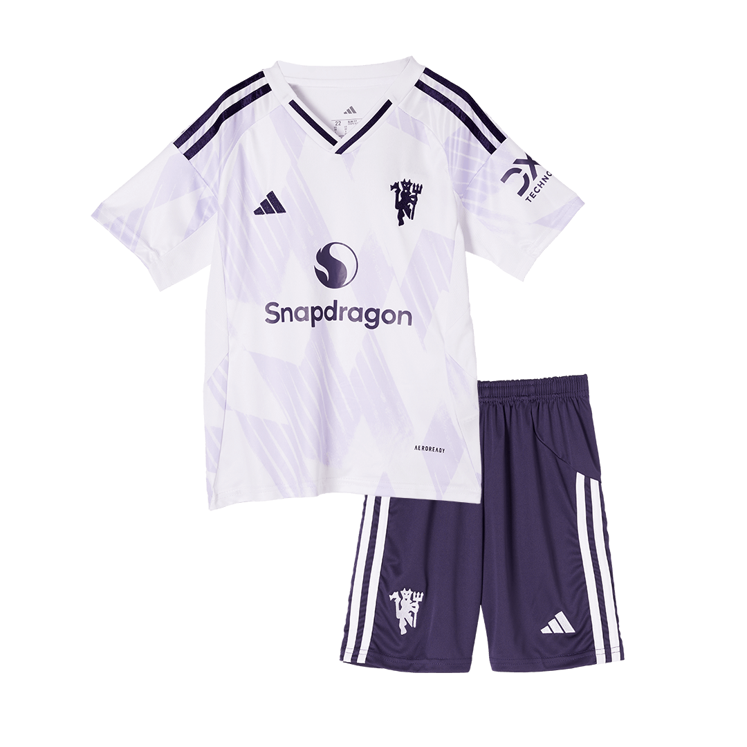 Dětská sada venkovního dresu Manchester United (dres + šortky) 2025/26
