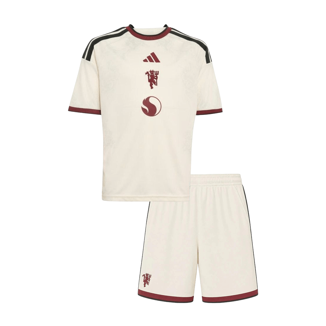 Děti Manchester United Třetí pryč Fotbalový dres Kit(dres + šortky) 2026/27