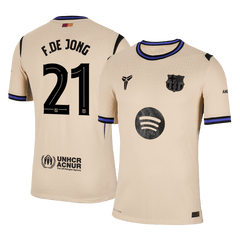 Barcelona F.DE JONG #21 Away Football Jersey 2025/26 – Player Version – UCL