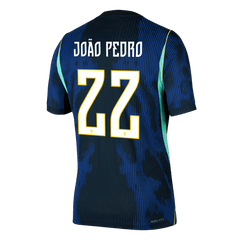 Brazil JOÃO PEDRO #22 Pryč Fotbalový dres Mistrovství světa 2026 - verze pro hráče