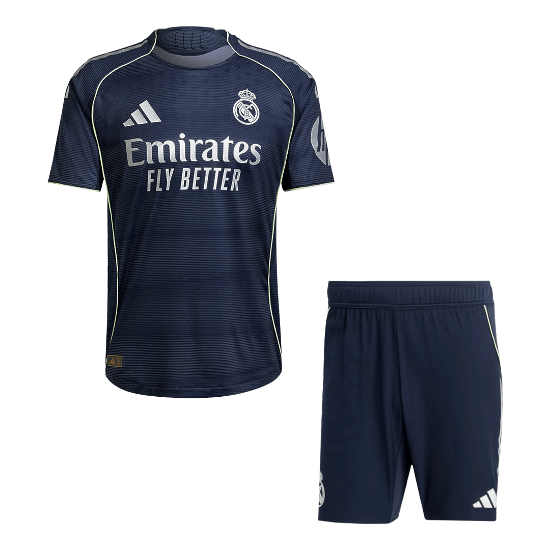 Real Madrid Men's Away Jersey Set (Shirt+Shorts) 2025/26 - Player Version