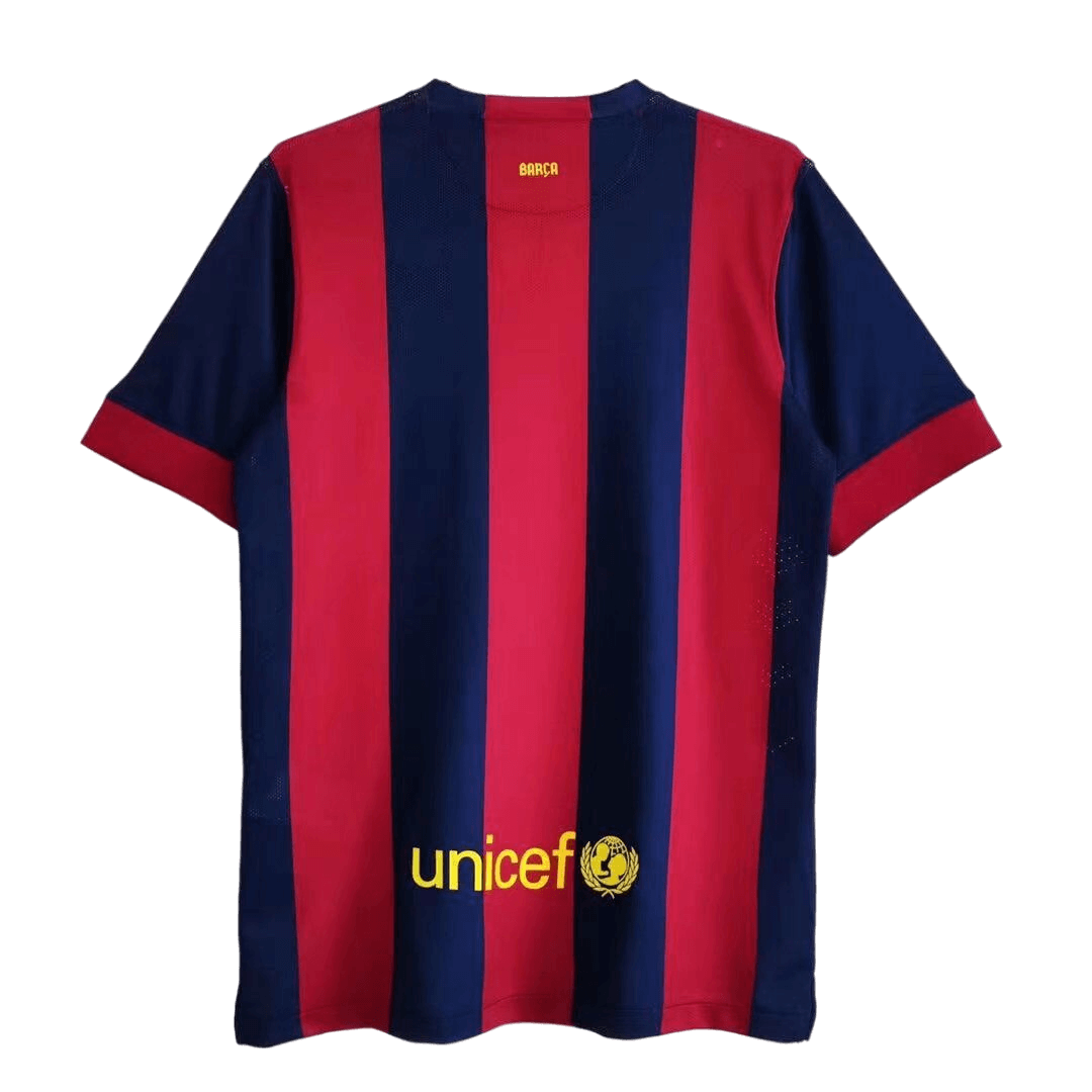 Barcelona MESSI #10 Home Retro Football Jersey 2014/15