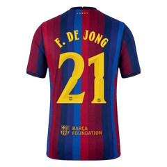 Barcelona F. DE JONG #21 Domov Fotbalový dres 2026/27 - verze pro hráče - UCL