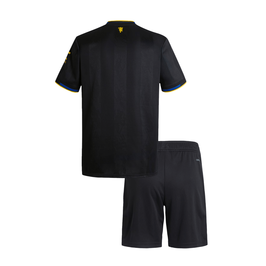 Děti Manchester United Třetí pryč Fotbalový dres 2025/26