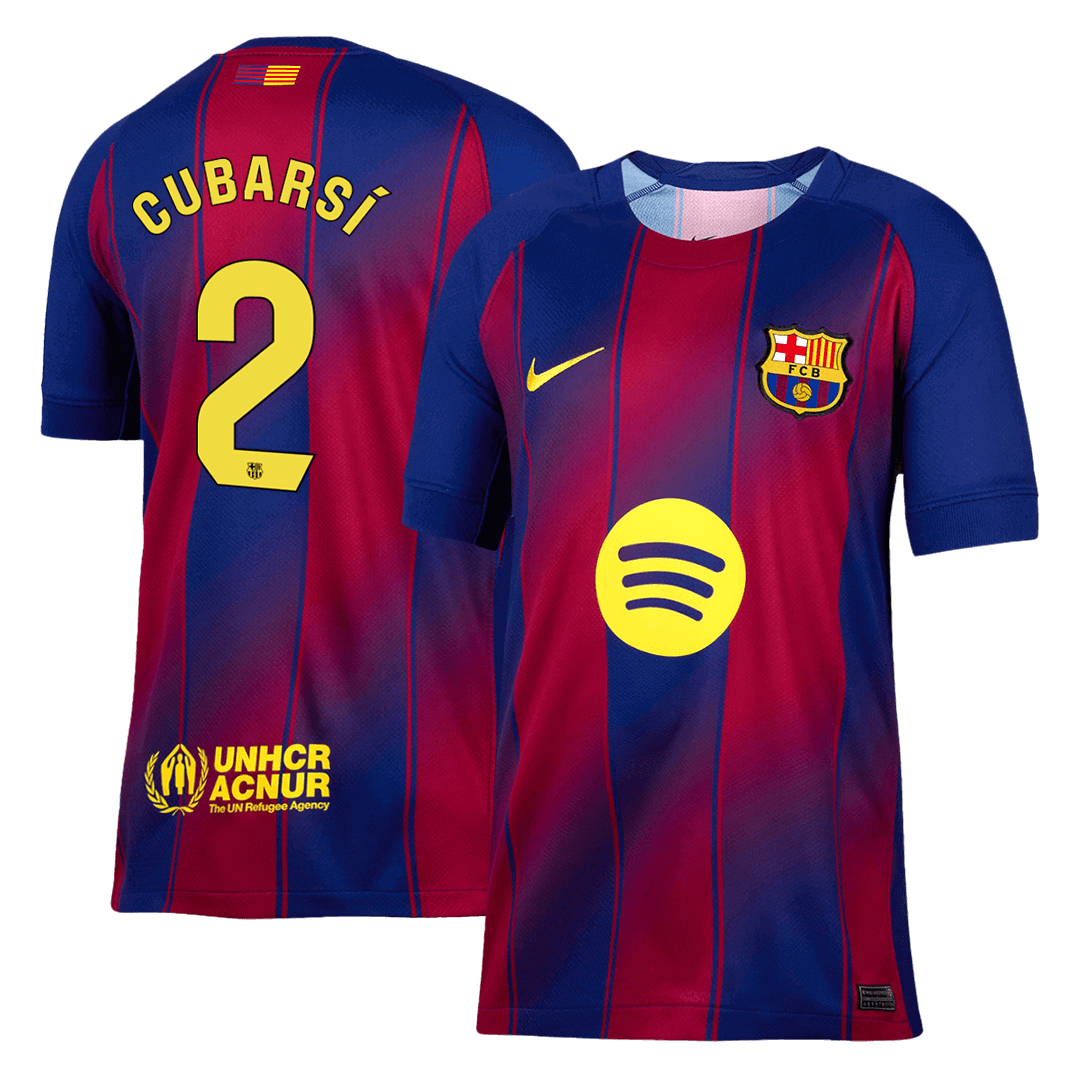 Pánský fotbalový dres Barcelona CUBARSÍ #2 Domácí 2025/26