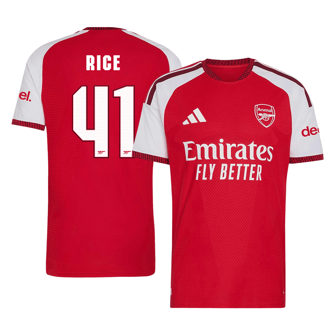 Arsenal RICE #41 Domov Fotbalový dres 2026/27 - verze pro hráče - UCL
