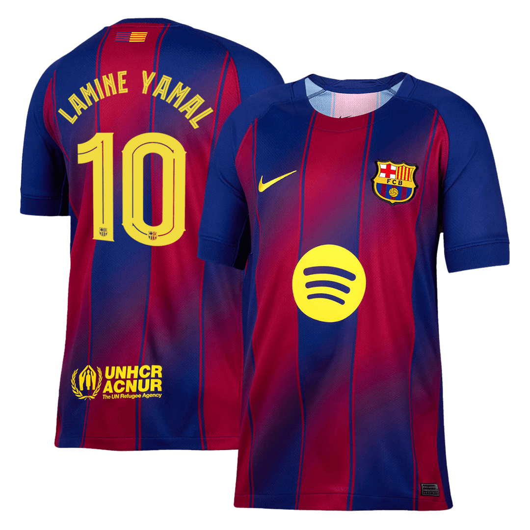 Barcelona LAMINE YAMAL #10 Men's Home Football Jersey 2025/26 – UCL