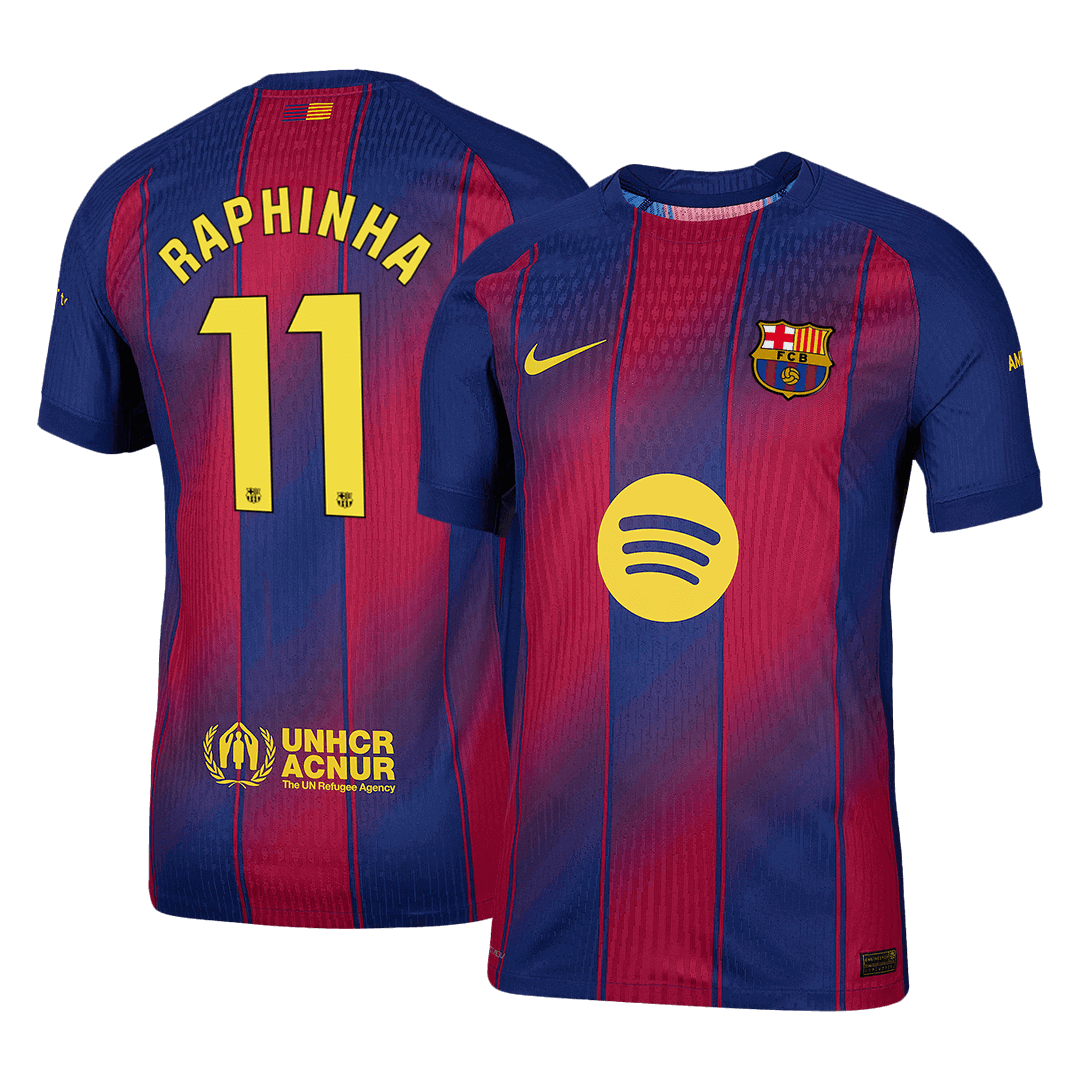 Barcelona RAPHINHA #11 Home Football Shirt 2025/26 - Player Version