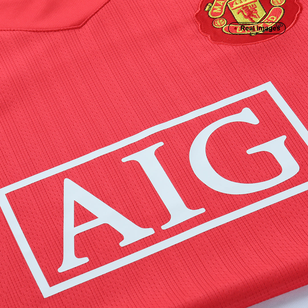 Manchester United SCHOLES #18 Domácí Retro fotbalový dres 2007/08