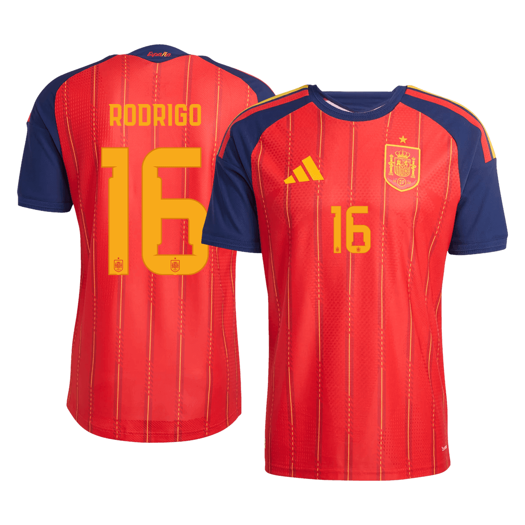 Spain RODRIGO #16 Domov Fotbalový dres Mistrovství světa 2026 - verze pro hráče
